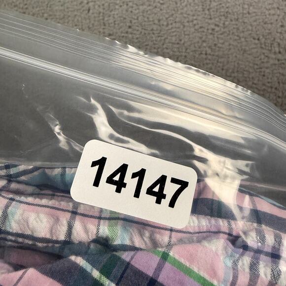 Ralph Lauren Shirt Mens 2XL Multicolor Plaid Slim Fit Seersucker Short Sleeve - Picture 8 of 8